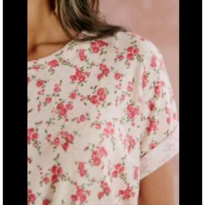 Sezane Martha T-shirt Rosa Print - Size L